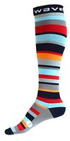 Compression Socks Women & Men 20-30mmhg by Wave (Volcanic Stripes, S/M)