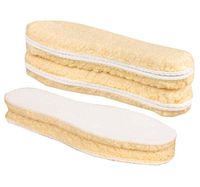 3 Pairs Insoles Women's Premium Thick Wool Fluffy Fleece Inserts Cozy,A13