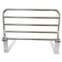 Ibnotuiy Foldable Stainless Steel Elderly Bedside Safety Rail Adjustable Bed Rail Guard Safety Side for Home Hospital (23.62 inch)