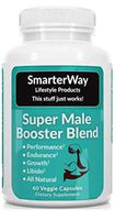 Smarterway | Testosterone Booster for Men | Stamina, Endurance, Strength | Horny Goat Weed, Yohimbine HCL, L Arginine, Tribulus, D Aspartic, Maca, Vitamin E, Ginseng, Zinc Oxide, Ginkgo | 60 Pills