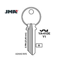 JMA Replacement for 999 5-Pin Yale Key - Brass Finish / Y1 BR - 50 Pack