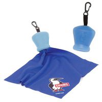 Chums Pouch Microfiber Cleaning Cloth, Blue