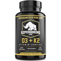 [90 Days] Max Strength, 2 in 1 D3 and K2 with 10,000 iu Vit D and 1,500 mcg Vit K. D3K2 Supplements Promote Bone and Heart Health. D3-K2 MK4 Supplement Capsule Boosts Immune System. Best K2D3 Vitamin
