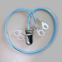 BTE Hearing Aids Clips Safty Protection Accessory w/Metal Clip (Blue)