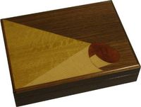 Penavico Humidor with Multi-Colored Hand Crafted Wood Inlays