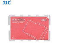 JJC Memory Card Case for 10x microSD Cards - Red Edition - MCH-MSD10