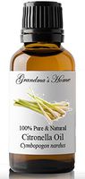 Grandma's Home Essential Oils - 100% Pure Therapeutic Grade (Citronella, 30 mL)