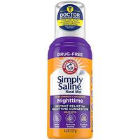 Arm & Hammer Simply Saline Nasal Mist Extra Strength, Nighttime Formula with Eucalyptus, 4.6OZ