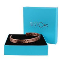 SISTO-X Slim Magnetic Copper Thin Viva Design Bangle/Bracelet by Sisto-X® Health Strength 6 Magnets