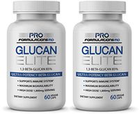 Glucan Elite – 85% Beta 1,3D Glucan 500mg – 60 vcaps – 85% Minimum Active 1,3 Linkage Ultra-Potency Beta Glucan – Highest Bioavailability with BGF-Immune