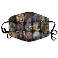 Hongclever Reusable Mouth Face Masks, Animals 2 Fashion Cool Earloop Mask Washable Outdoor Anti-Dust Windproof