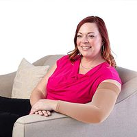 Sigvaris Specialty 562 Secure LymphedemaArmsleeve w/Dot Top Band 20 30 mmHg Beige S1 562AS178