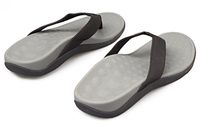 WellBeing Pro Orthotic Sandals for Arch Support and Plantar Fasciitis 40/ EU Grey Black