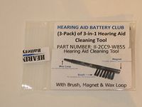 3-in-1 Hearing Aid Cleaning Tool - 3 Pack