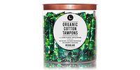 L. Organic Cotton Tampons with BPA-Free Applicators, Regular Absorbency, 30 Count
