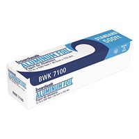 Boardwalk 7100 Standard Aluminum Foil Roll, 12" x 500 ft, 14 Micron Thickness, Silver