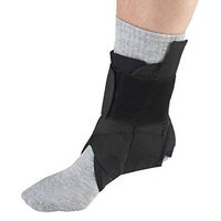 OTC Ankle Stabilizer Locking Heel Straps, Black, X-Small