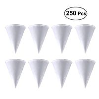 UPKOCH Disposable Paper Cone Cup Water Cups Party Cup Hot Drink Cup Mug for Home Bithday Party Festival 250PCS