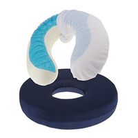 Foam Cushion Wheelchair Seat Bedsore Hemorrhoids Pad with Gel Cooling Pillow