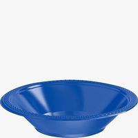 12oz Plastic Bowls | 20ct (Bright Royal Blue)