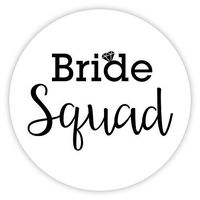 Bachelorette Stickers, I Do Crew, Bride Squad, Bride Tribe Choose Your Colors (#502-B)