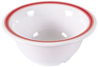 Yanco HS-5510 Houston Soup Bowl, 10 oz Capacity, 3" Height, 5.375" Diameter, Melamine, Pack of 48
