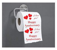 Toilet Paper Rolls-1 ROLL Happy Anniversary-I Love You-Funny Joke Gag Gift