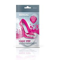 Bergal Women's Magic Step/Invisible Cushioned Insoles for High Heels Ball of Foot, clear One Size Medium US