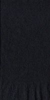 200 Black Dinner / Hand Towel Plain Solid Napkins