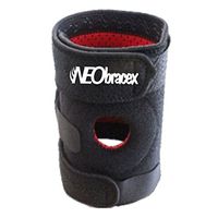 NEObracex ACL Knee Brace, Patella Stabilizer, Tendonitis Brace - Pain Relief for Repetitive Stress Injury. Fully Adjustable Knee Support (Black - Right Knee)