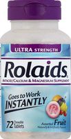 Rolaids Ultra Strength Fruit Antacid Tablets (Pack of 8)