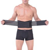 ieasysexy 2015 Style Breathable Elastic Ajustable Men's Sports Belt Lumbar Lower Back Support Brace Exercise Belly Body Shaper Slimming Tummy Waist Trimmer Belt for Lose Weight Trainer