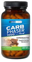 Biochem Carb Phaser 1000 with Phase 2-120 Count - Helps Support Glucose Metabolism - Chromium - White Kidney Bean - Digestive Enzymes
