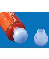 Baxa - Baxa Exacta-Med Self-Righting Oral Syringe Tip Caps, Blue