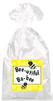 Bee-utiful Ba-Bee Party Favor Bags with Ties - 12pack