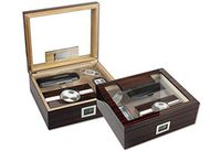 Prestige Import Group The Kensington Gift Set Cigar Humidor - Color: Ebony Cherry Wood Finish