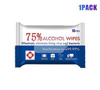 ANDRIMAX Disinfectant Wipes, 75% Alcohol Wet Wipes Cleaning Wet Wipes Antiseptic Sterilization Wipes for Daily Disinfecting Use (1 Pack 10 Wipes)