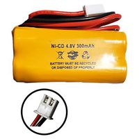 Ni-Cad Battery 4.8v 300mAh AAA 48H465 Lumapro 6CGL4 6CGL3 Exit Sign UNITECH C14 ELSC-17923 2472948