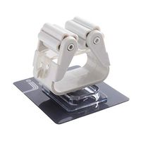 2 Pcs Self Adhesive Mop and Broom Holder Wall Mounted Handle Storage Rack & Organizer