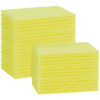 Jetec 40 Pieces Cleaning Scrub Sponge Scouring Sponge Pads Non Scratch Pads for Kitchen Dishes Cleaning, Green (Color Set 3)
