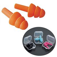 Ear Plugs Noise Cancelling 4 Pairs Silicone Waterproof Reusable Earplugs for Sleeping, Snoring, Swimming, Work, Travel and Loud Events
