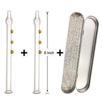 6" Honey Straw (6" (2-pack))（Orange）