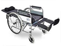 TX Medical Wheelchair Lightweight Steel Multifunction Portable Potty 180 Degree Flat Lay,L26