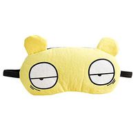 Yu2d 🌹🌹 1PC New Cute Cartoon Sleep Eye Mask Padded Shade Cover Travel Relax Aid YE（Yellow）
