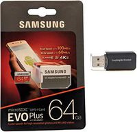 64GB Micro SDXC EVO Plus Bundle Works with Samsung Galaxy S10, S10+, S10e Phone (MB-MC64) Plus Everything But Stromboli (TM) Card Reader