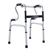 Teerwere Rolling Walker Folding Walker Walking Frames Lightweight Aluminum Foldable Walking Mobility Aid Walking Frame for Elderly Senior Elderly Foldable Super Wide Front Wheel Walker Wit