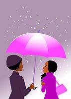 Rain or Shine Friendship Blank Note Card Stationery Set