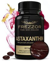 FREZZOR Astaxanthin 12mg, 60 Softgels - Made in New Zealand, Concentrated Antioxidant Carotenoid Supplement. Anti-Aging, Skin, Brain, Eye, Nerve, Joint, Muscle Recovery, Cardiovascular & Immune System
