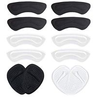 Heel Cushion Inserts-Heel Grips & Metatarsal Pads-Reusable Self-Adhesive Shoe Inserts Liners for Men's and Women's Loose Shoes, Prevent Heel Slipping, Rubbing, Comfortable Heel Foot Pads -6 Pairs