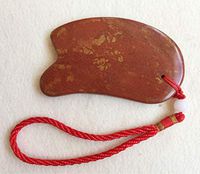 Stone/Stone Needle/Meteorite Gua Sha Scraping Massage Tool, for Facial Massage, Acupuncture Trigger Points, Improves Body Circulation, Reduce Dark Circles